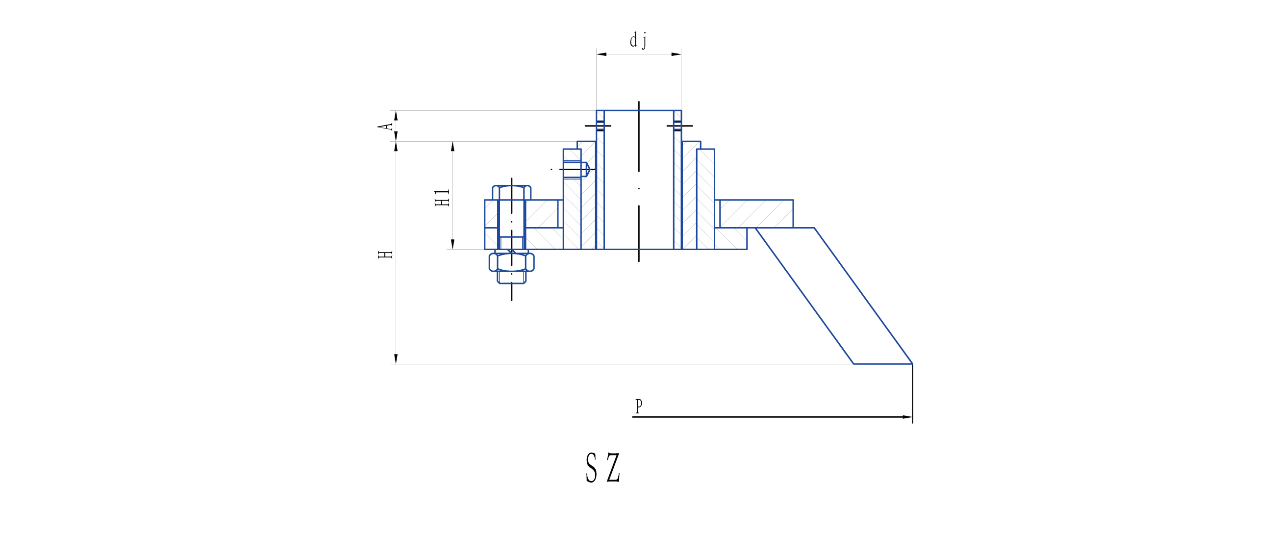   SZ型攪拌機(jī)底軸承設(shè)計(jì)圖