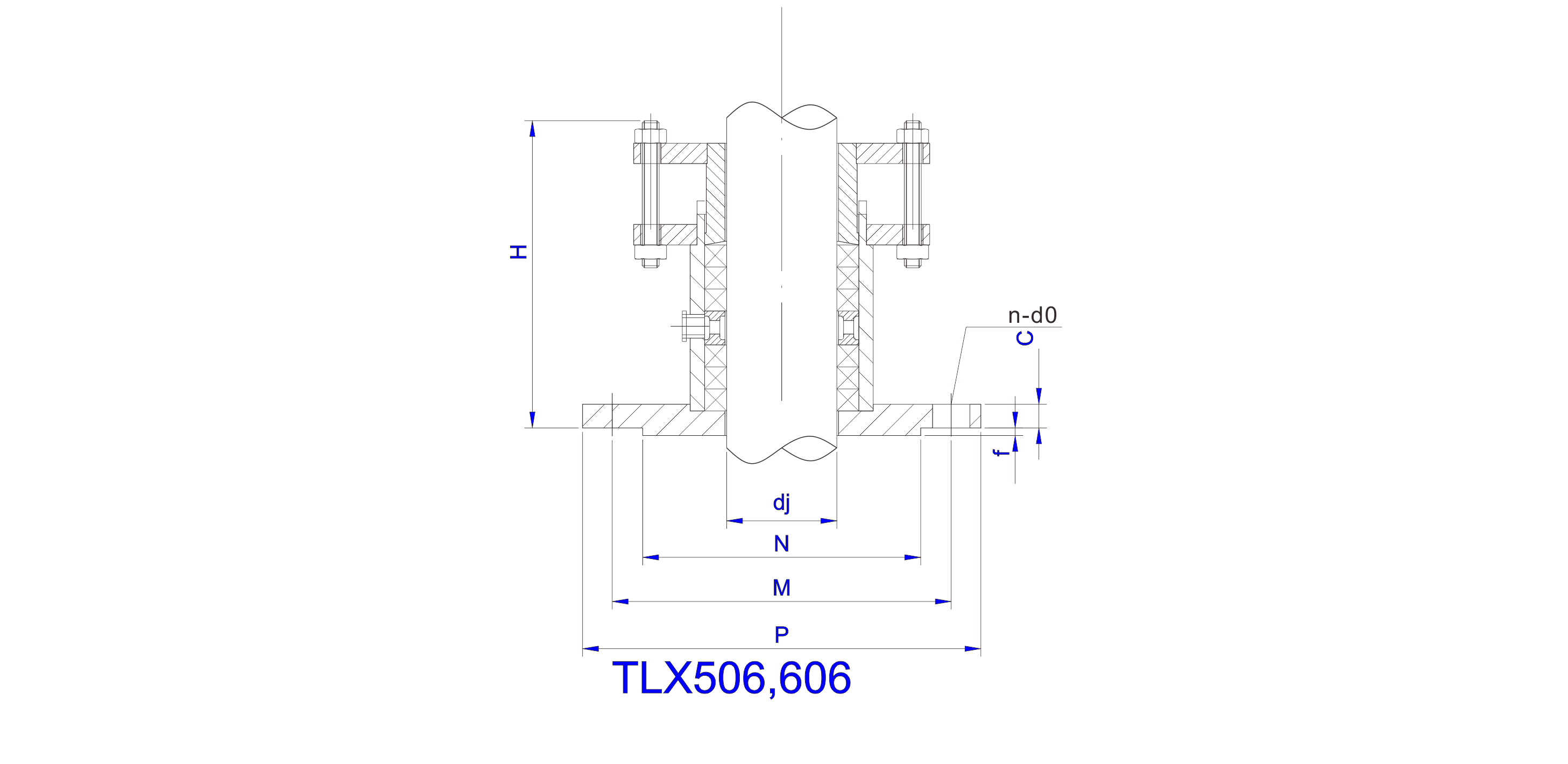   TLX506,606,516,616型號(hào)攪拌機(jī)填料箱設(shè)計(jì)圖