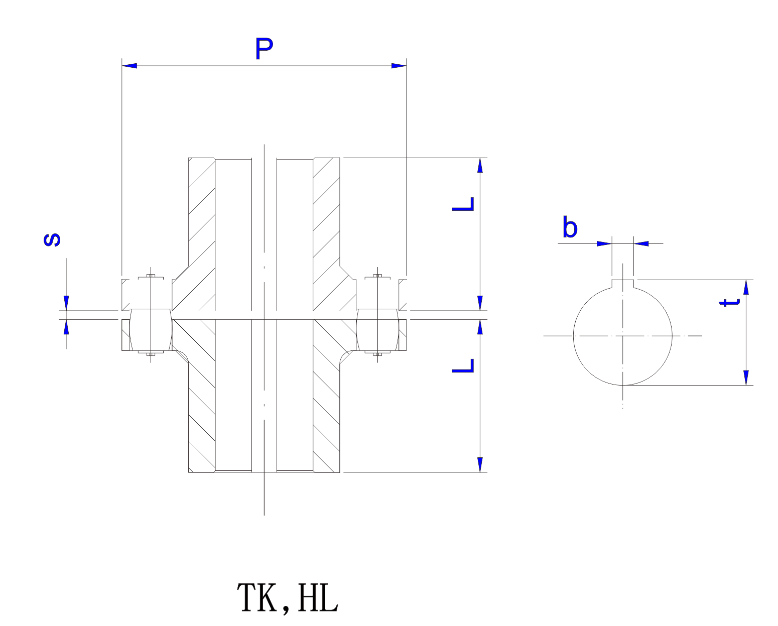   TK、HL型彈性雙支點(diǎn)聯(lián)軸器設(shè)計(jì)圖